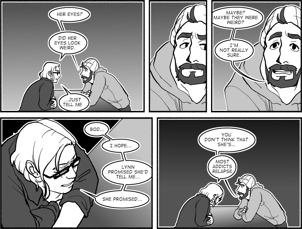 WOW WHAT A LIGHTHEARTED COMIC I CHOSE TO WRITE. CAN WE GET BACK TO SOMETHING CHEERFUL LIKE, UH, THE DEAD COLLEGE STUDENT?